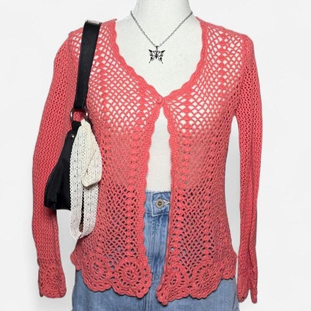 Unbranded Women's Orange Cardigan